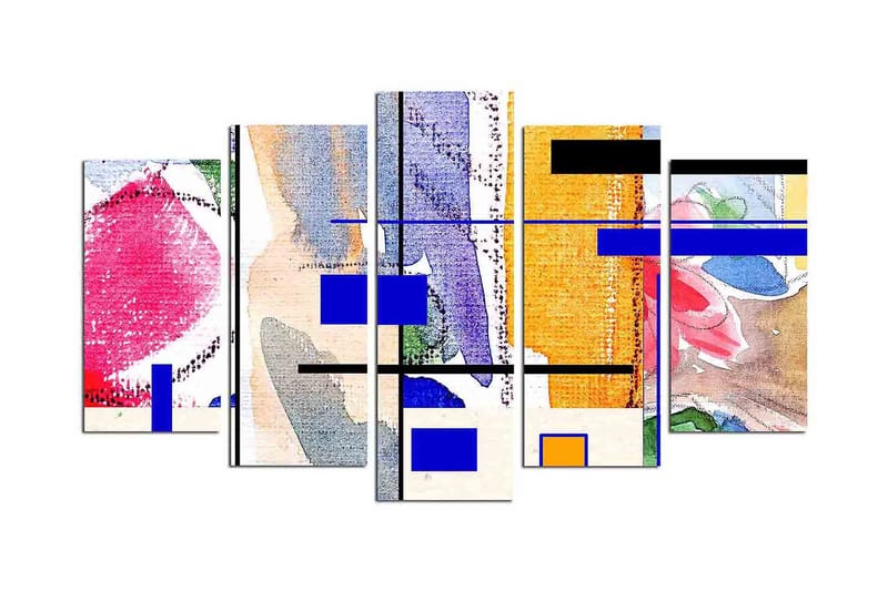Dekorativ MDF-bilde 5 Deler - Flerfarget - Innredning - Bilder & kunst - Lerretsbilder