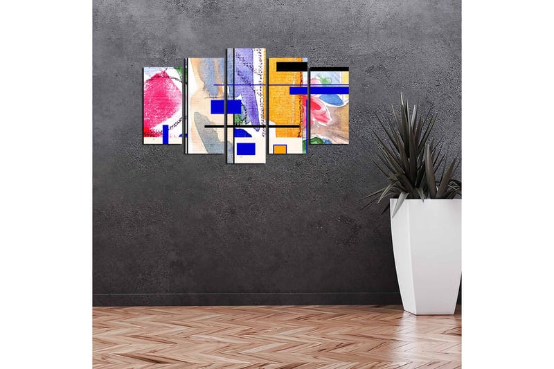 Dekorativ MDF-bilde 5 Deler - Flerfarget - Innredning - Bilder & kunst - Lerretsbilder