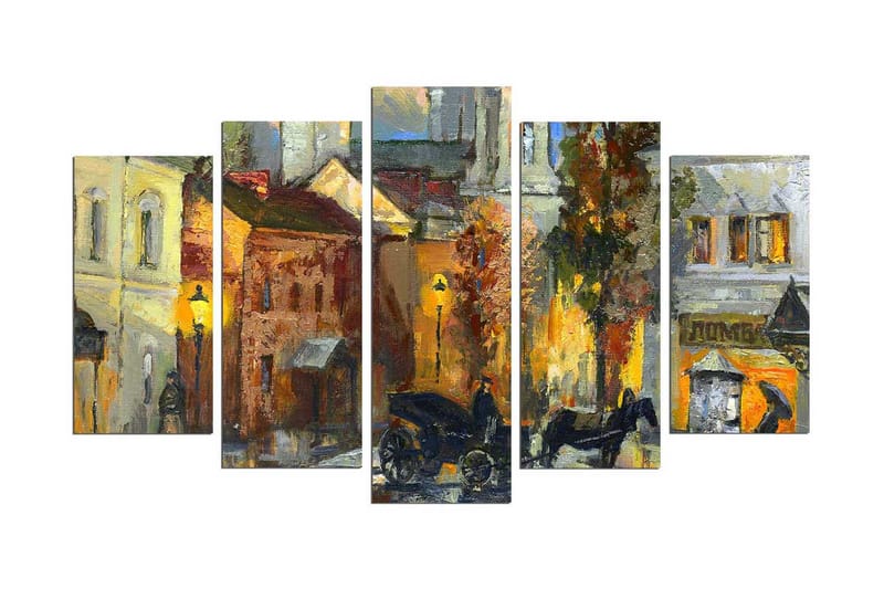 Dekorativ MDF-bilde 5 Deler - Flerfarget - Innredning - Bilder & kunst - Lerretsbilder