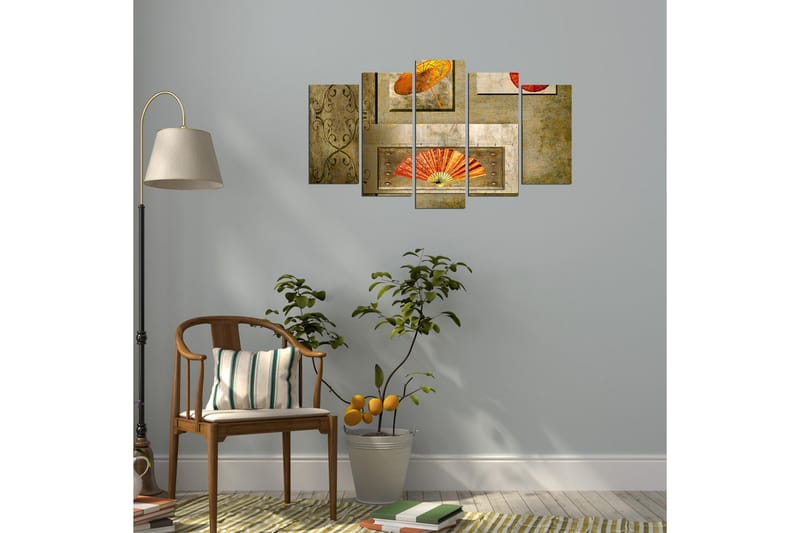 Dekorativ MDF-bilde 5 Deler - Flerfarget - Innredning - Bilder & kunst - Lerretsbilder