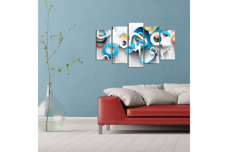 Dekorativ MDF-bilde 5 Deler - Flerfarget - Innredning - Bilder & kunst - Lerretsbilder