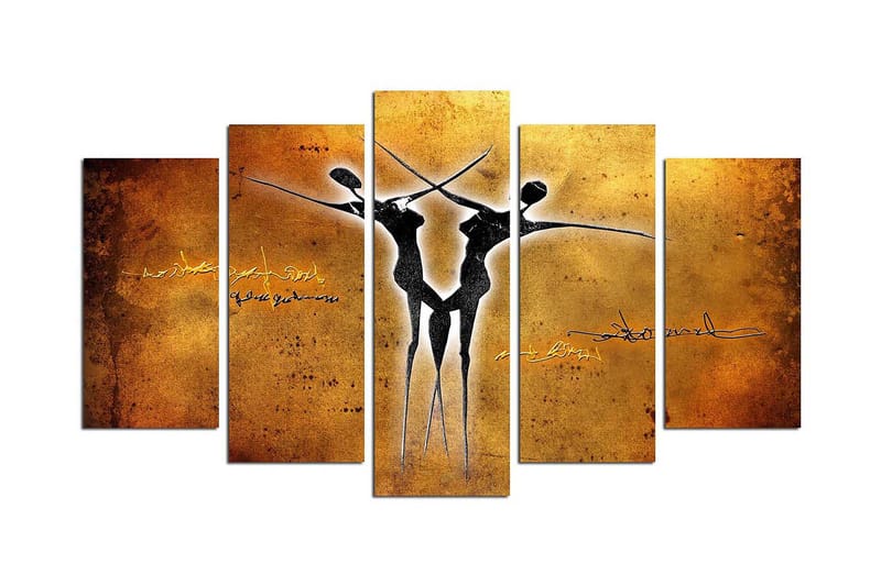 Dekorativ MDF-bilde 5 Deler - Flerfarget - Innredning - Bilder & kunst - Lerretsbilder