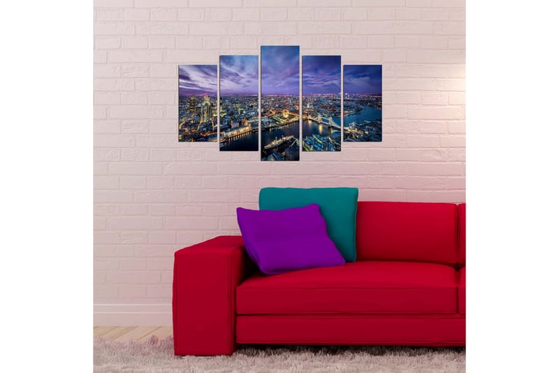 Dekorativ MDF-bilde 5 Deler - Flerfarget - Innredning - Bilder & kunst - Lerretsbilder