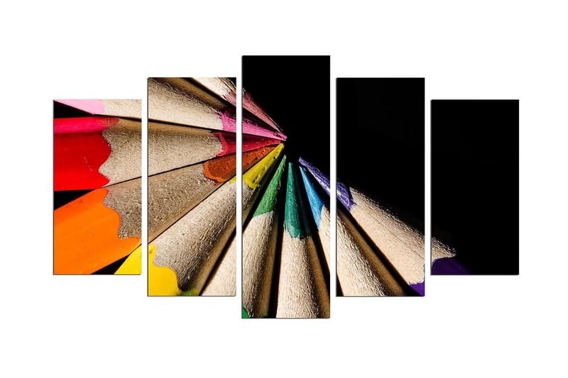 Dekorativ MDF-bilde 5 Deler - Flerfarget - Innredning - Bilder & kunst - Lerretsbilder