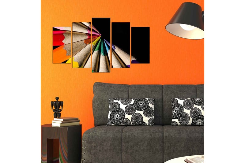 Dekorativ MDF-bilde 5 Deler - Flerfarget - Innredning - Bilder & kunst - Lerretsbilder