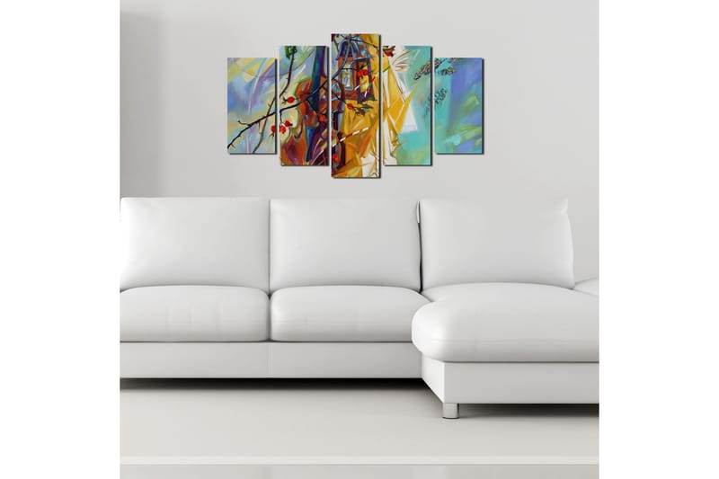 Dekorativ MDF-bilde 5 Deler - Flerfarget - Innredning - Bilder & kunst - Lerretsbilder