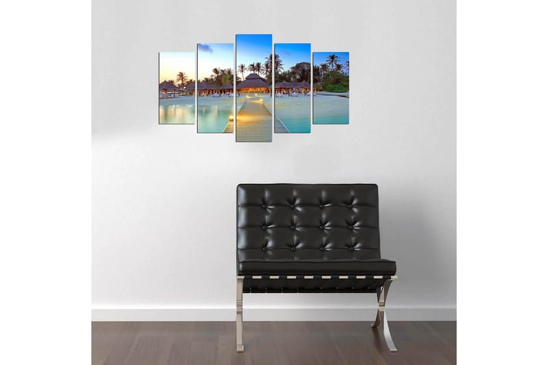 Dekorativ MDF-bilde 5 Deler - Flerfarget - Innredning - Bilder & kunst - Lerretsbilder