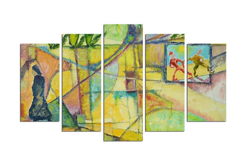 Dekorativ MDF-bilde 5 Deler - Flerfarget - Innredning - Bilder & kunst - Lerretsbilder