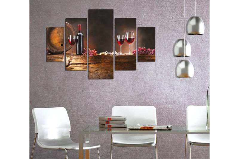 Dekorativ MDF-bilde 5 Deler - Flerfarget - Innredning - Bilder & kunst - Lerretsbilder