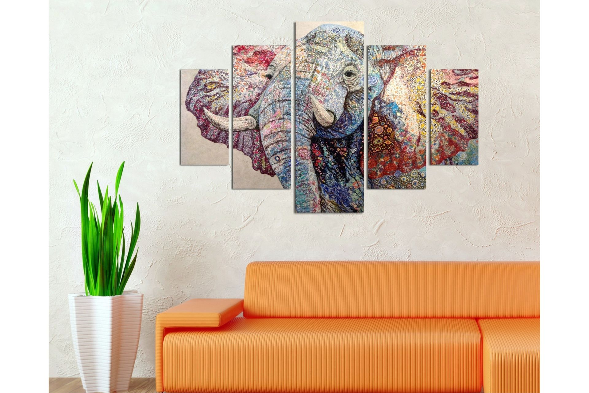 Dekorativ MDF-bilde 5 Deler - Flerfarget - Innredning - Bilder & kunst - Lerretsbilder