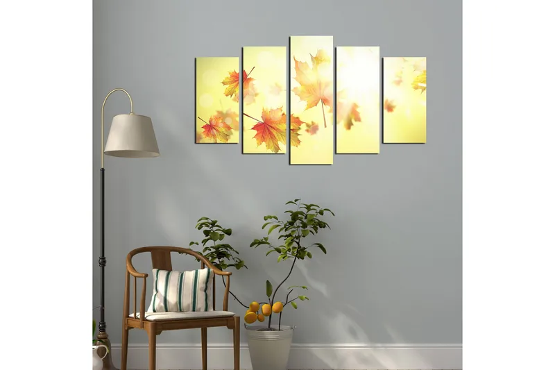 Dekorativ MDF-bilde 5 Deler - Flerfarget - Innredning - Bilder & kunst - Lerretsbilder