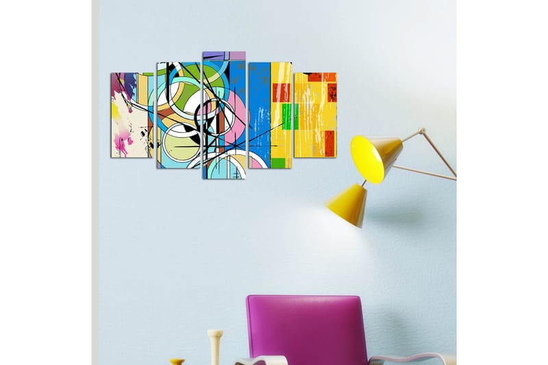 Dekorativ MDF-bilde 5 Deler - Flerfarget - Innredning - Bilder & kunst - Lerretsbilder