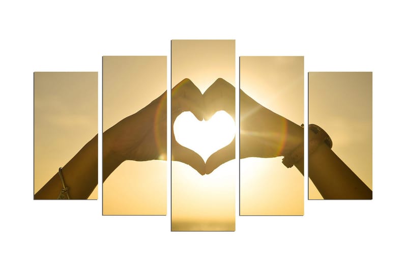 Dekorativ MDF-bilde 5 Deler - Flerfarget - Innredning - Bilder & kunst - Lerretsbilder