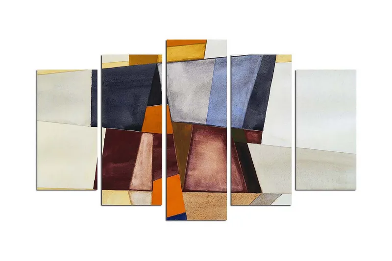 Dekorativ MDF-bilde 5 Deler - Flerfarget - Innredning - Bilder & kunst - Lerretsbilder
