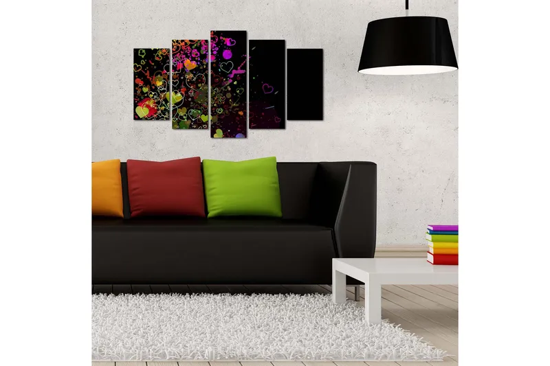 Dekorativ MDF-bilde 5 Deler - Flerfarget - Innredning - Bilder & kunst - Lerretsbilder