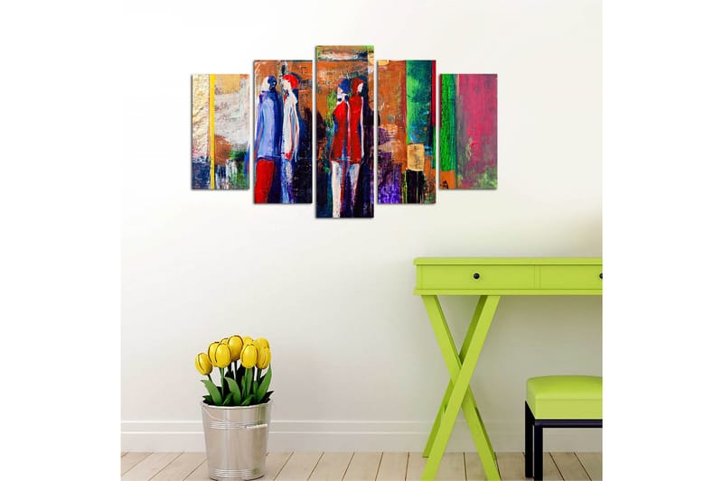 Dekorativ MDF-bilde 5 Deler - Flerfarget - Innredning - Bilder & kunst - Lerretsbilder