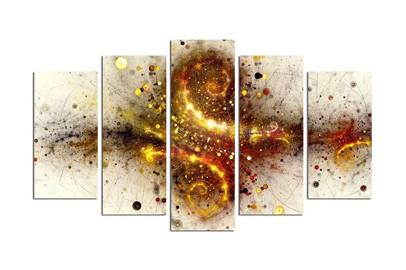 Dekorativ MDF-bilde 5 Deler - Flerfarget - Innredning - Bilder & kunst - Lerretsbilder