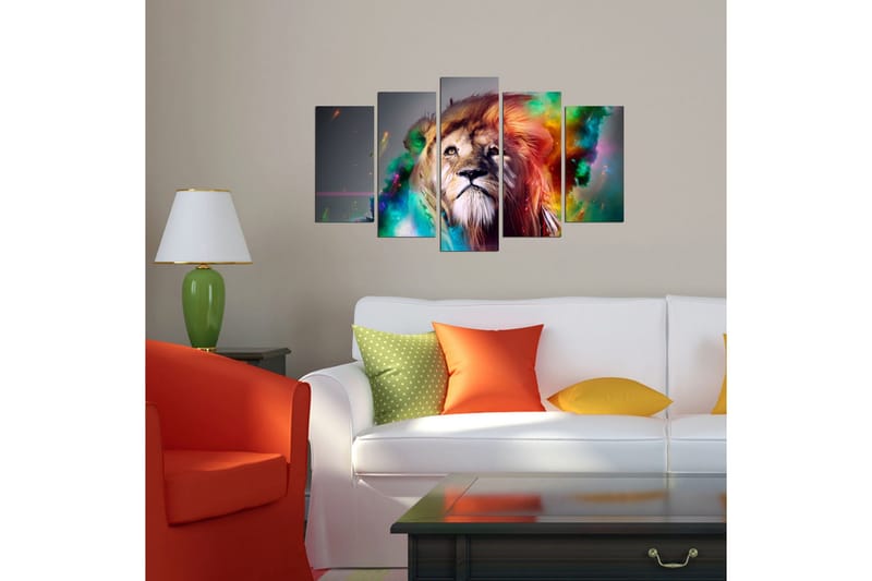 Dekorativ MDF-bilde 5 Deler - Flerfarget - Innredning - Bilder & kunst - Lerretsbilder