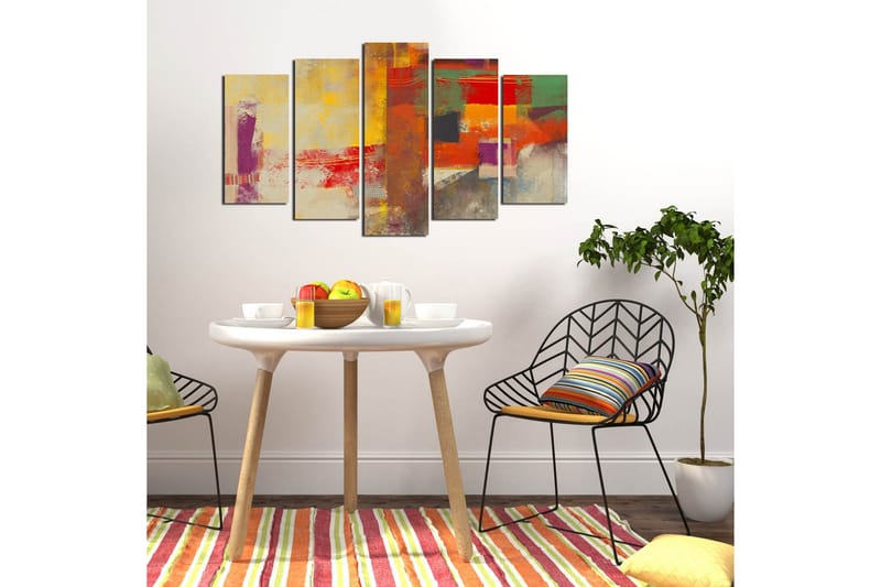Dekorativ MDF-bilde 5 Deler - Flerfarget - Innredning - Bilder & kunst - Lerretsbilder