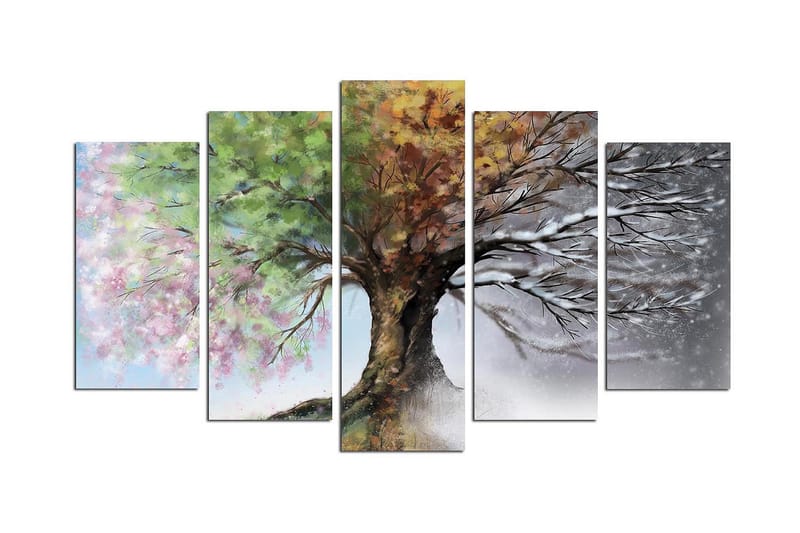 Dekorativ MDF-bilde 5 Deler - Flerfarget - Innredning - Bilder & kunst - Lerretsbilder