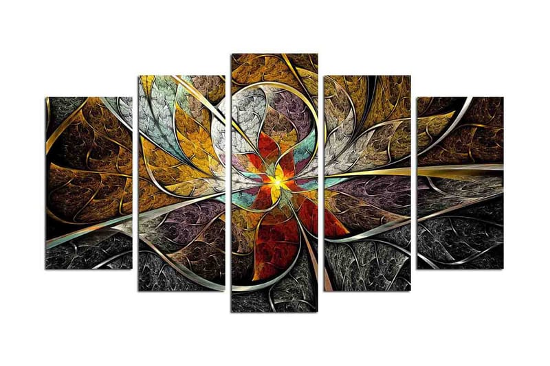 Dekorativ MDF-bilde 5 Deler - Flerfarget - Innredning - Bilder & kunst - Lerretsbilder