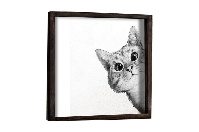 Dekorativ MDF-bilde - Brun/Hvit/Svart - Innredning - Bilder & kunst - Lerretsbilder