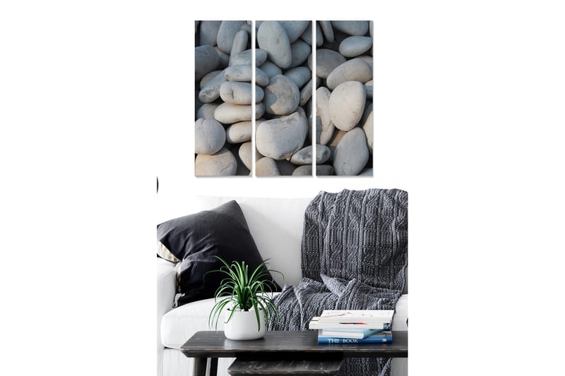 Dekorativ MDF-maling 3-Deler 20x50 cm - Flerfarget - Innredning - Bilder & kunst - Lerretsbilder