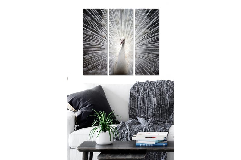 Dekorativ MDF-maling 3-Deler 20x50 cm - Flerfarget - Innredning - Bilder & kunst - Lerretsbilder