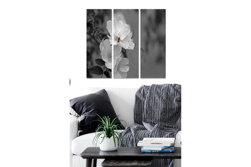 Dekorativ MDF-maling 3-Deler 20x50 cm - Flerfarget - Innredning - Bilder & kunst - Lerretsbilder