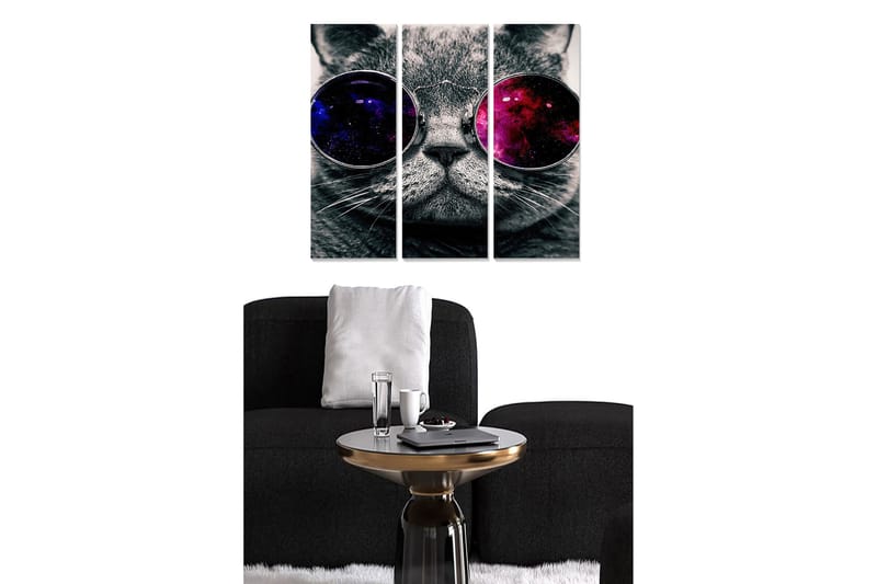 Dekorativ MDF-maling 3-Deler 20x50 cm - Flerfarget - Innredning - Bilder & kunst - Lerretsbilder