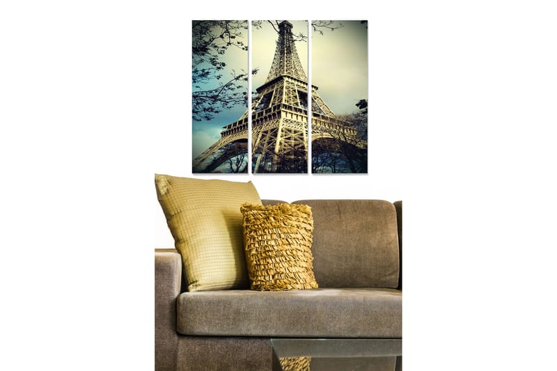Dekorativ MDF-maling 3-Deler 20x50 cm - Flerfarget - Innredning - Bilder & kunst - Lerretsbilder