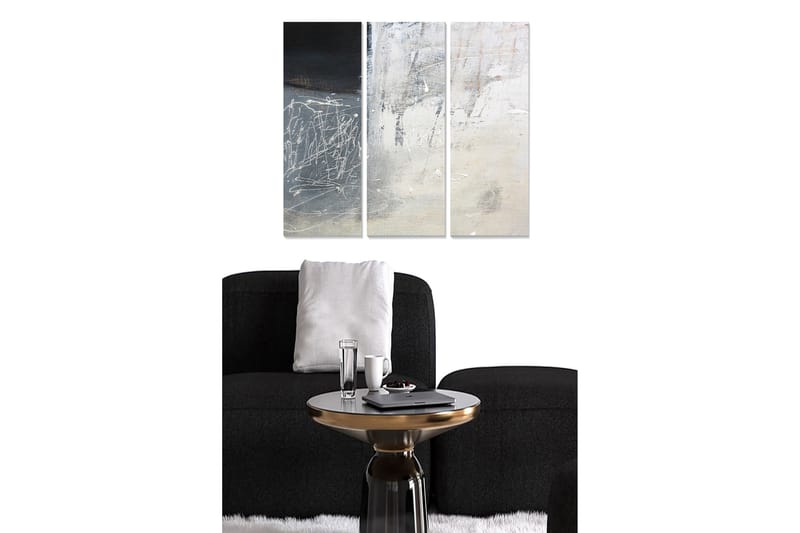 Dekorativ MDF-maling 3-Deler 20x50 cm - Flerfarget - Innredning - Bilder & kunst - Lerretsbilder