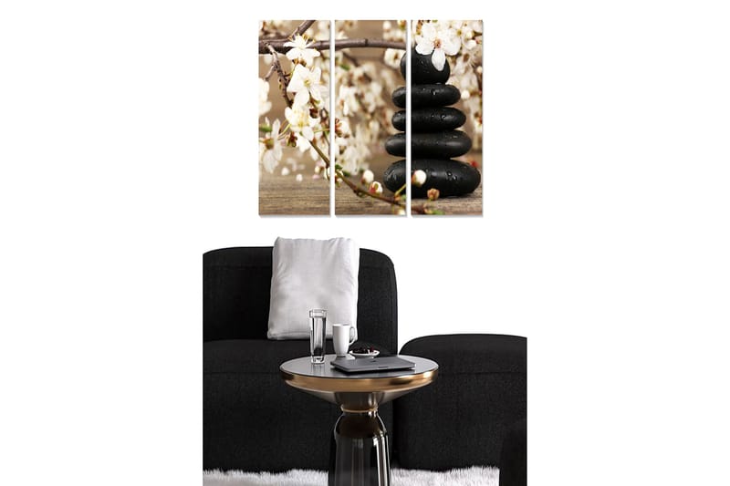 Dekorativ MDF-maling 3-Deler 20x50 cm - Flerfarget - Innredning - Bilder & kunst - Lerretsbilder