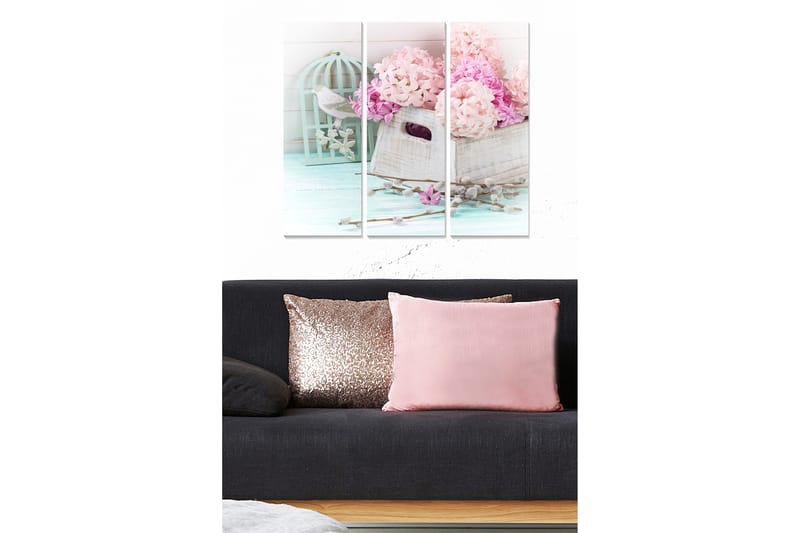 Dekorativ MDF-maling 3-Deler 20x50 cm - Flerfarget - Innredning - Bilder & kunst - Lerretsbilder