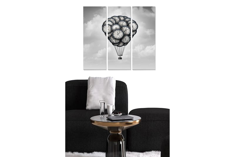 Dekorativ MDF-maling 3-Deler 20x50 cm - Flerfarget - Innredning - Bilder & kunst - Lerretsbilder
