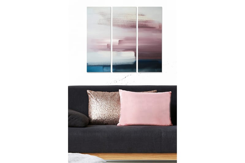 Dekorativ MDF-maling 3-Deler 20x50 cm - Flerfarget - Innredning - Bilder & kunst - Lerretsbilder
