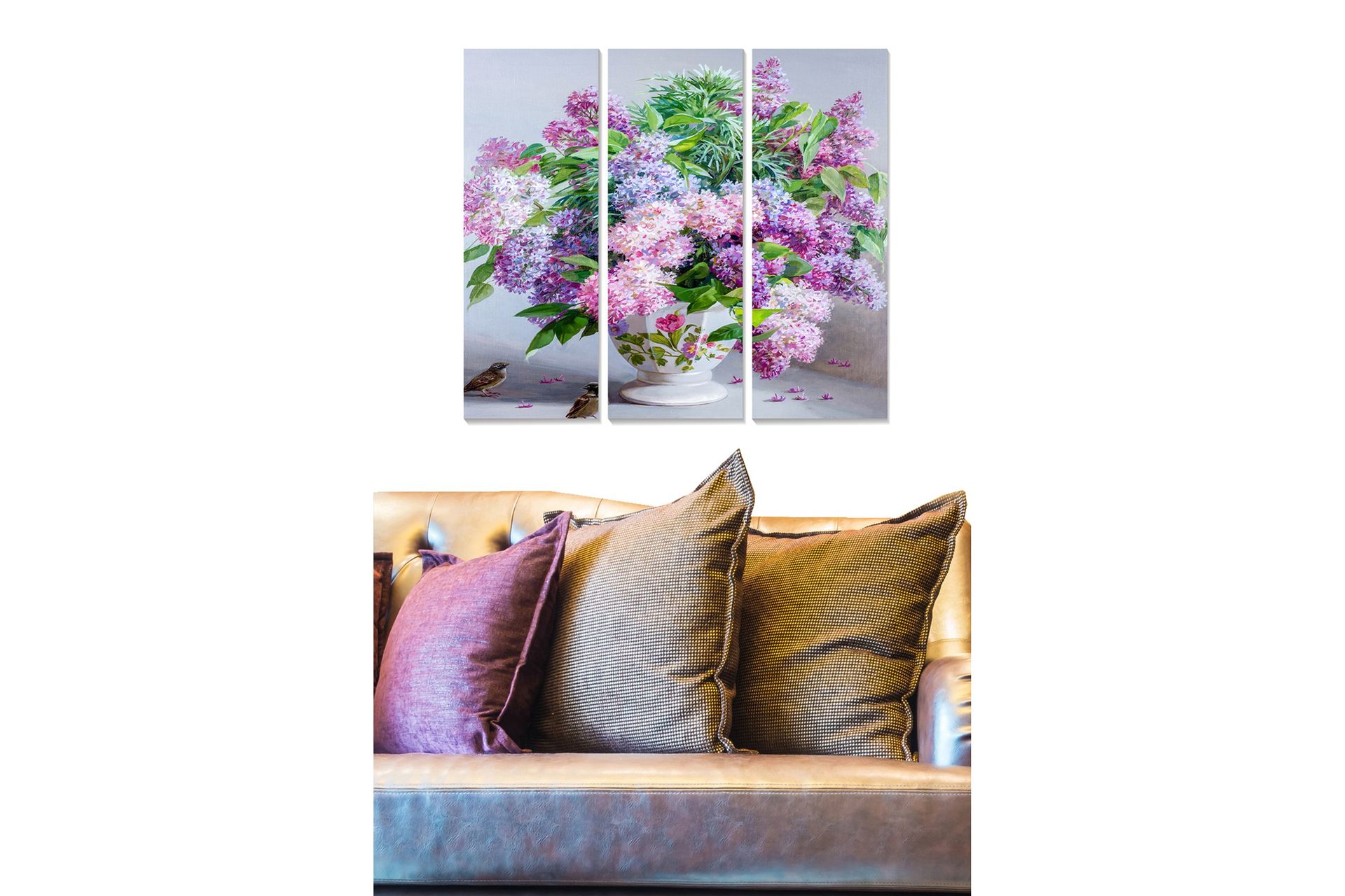 Dekorativ MDF-maling 3-Deler 20x50 cm - Flerfarget - Innredning - Bilder & kunst - Lerretsbilder