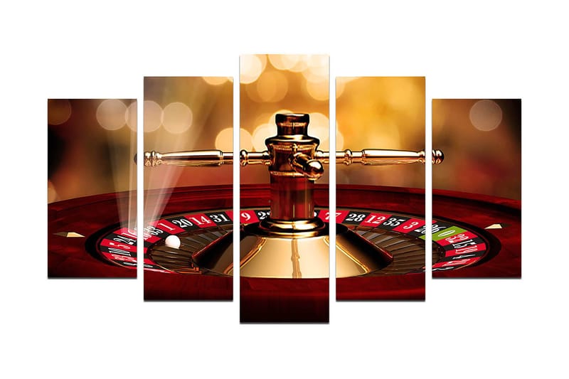 Dekorativ MDF-maling 5-Deler 20x60 cm, Flerfarget