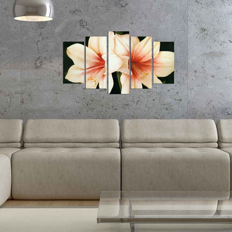 Dekorativ MDF-maling 5-Deler 20x60 cm - Flerfarget - Innredning - Bilder & kunst - Lerretsbilder