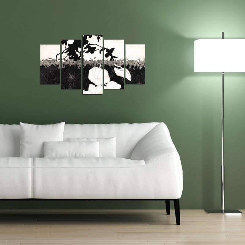 Dekorativ MDF-maling 5-Deler 20x60 cm - Flerfarget - Innredning - Bilder & kunst - Lerretsbilder