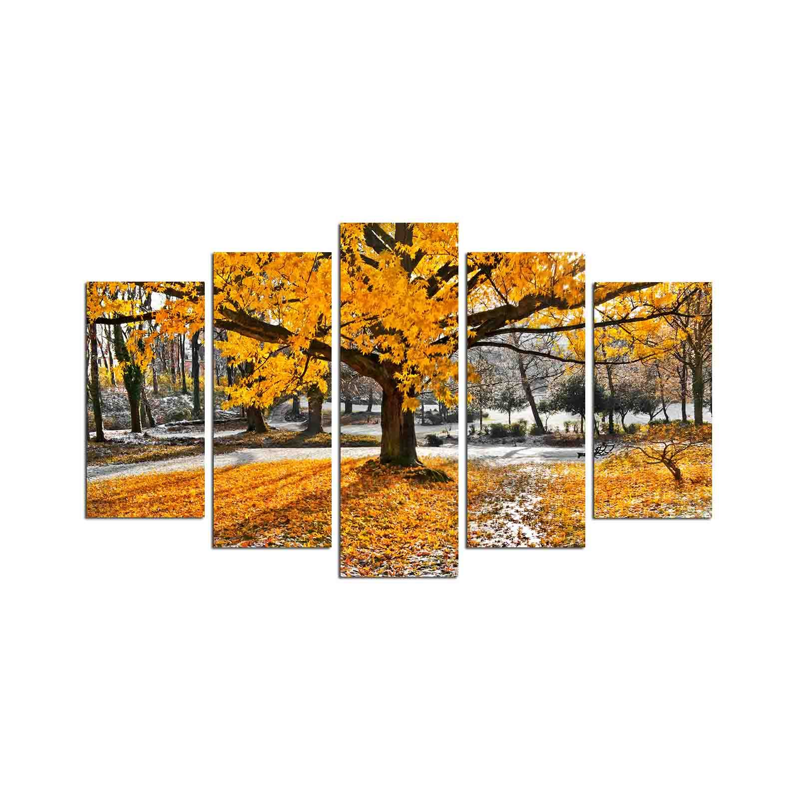 Dekorativ MDF-maling 5-Deler 20x60 cm - Flerfarget - Innredning - Bilder & kunst - Lerretsbilder