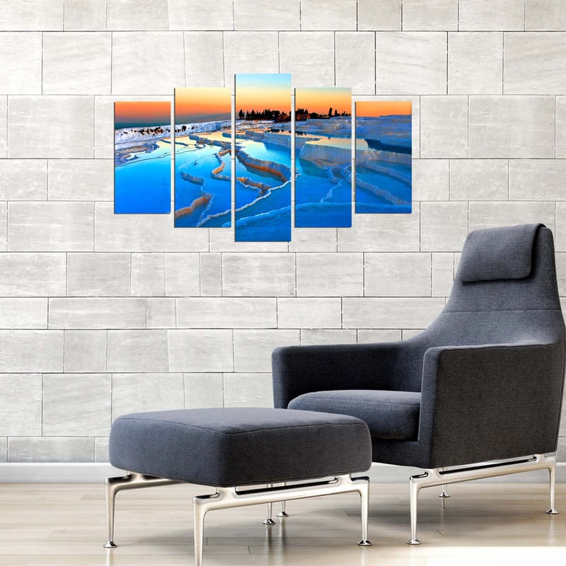 Dekorativ MDF-maling 5-Deler 20x60 cm - Flerfarget - Innredning - Bilder & kunst - Lerretsbilder