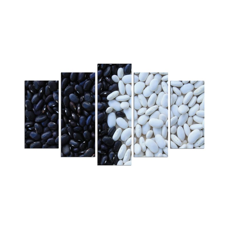 Dekorativ MDF-maling 5-Deler 20x60 cm, Flerfarget