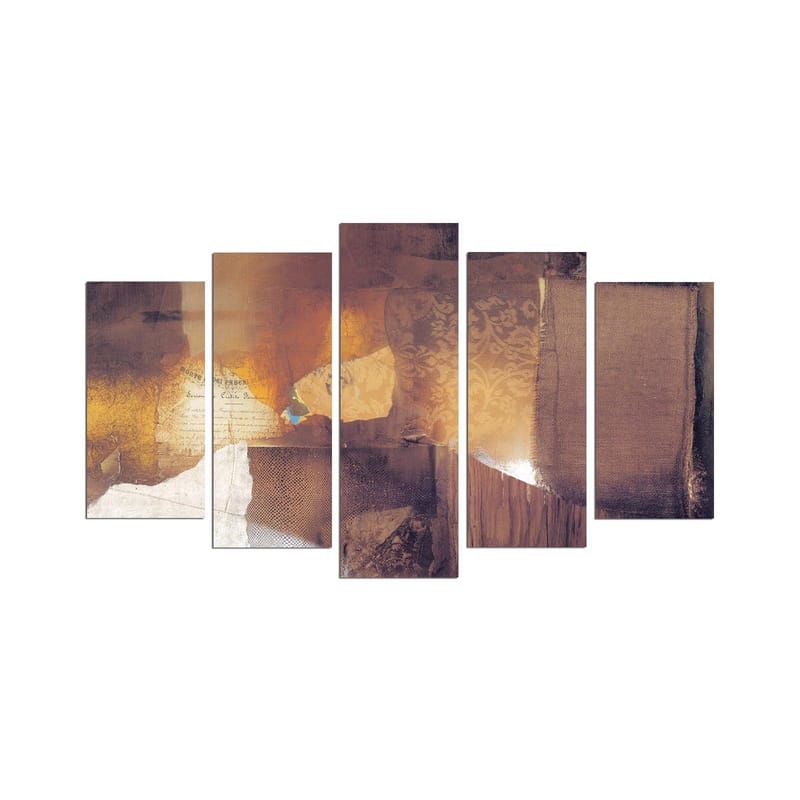 Dekorativ MDF-maling 5-Deler 20x60 cm, Flerfarget