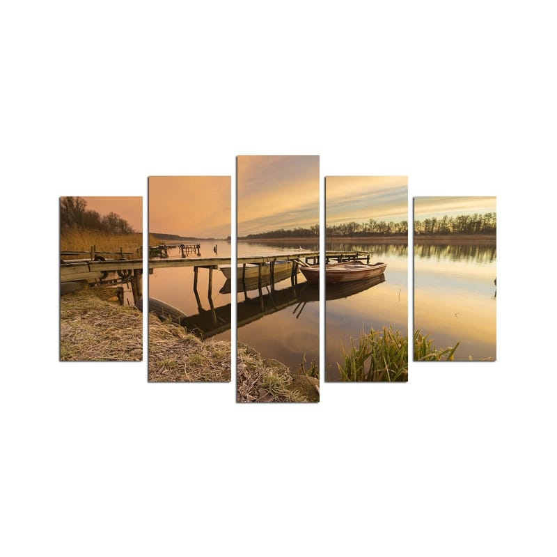 Dekorativ MDF-maling 5-Deler 20x60 cm, Flerfarget