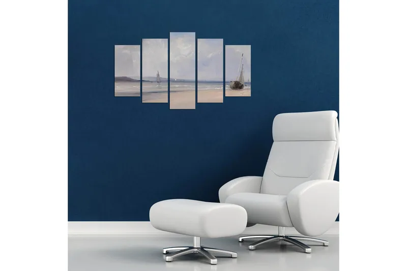 Dekorativ MDF-maling 5-Deler 20x60 cm - Flerfarget - Innredning - Bilder & kunst - Lerretsbilder