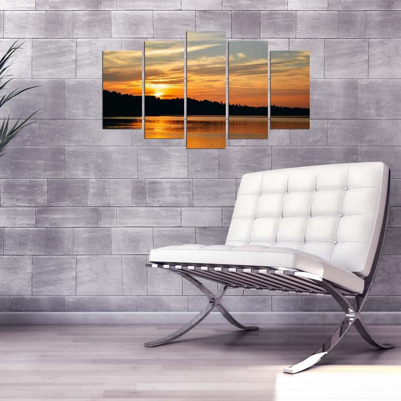 Dekorativ MDF-maling 5-Deler 20x60 cm - Flerfarget - Innredning - Bilder & kunst - Lerretsbilder