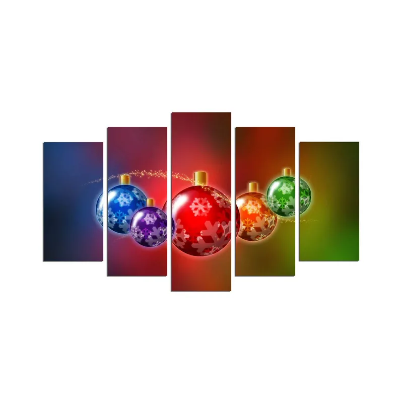 Dekorativ MDF-maling 5-Deler 20x60 cm, Flerfarget