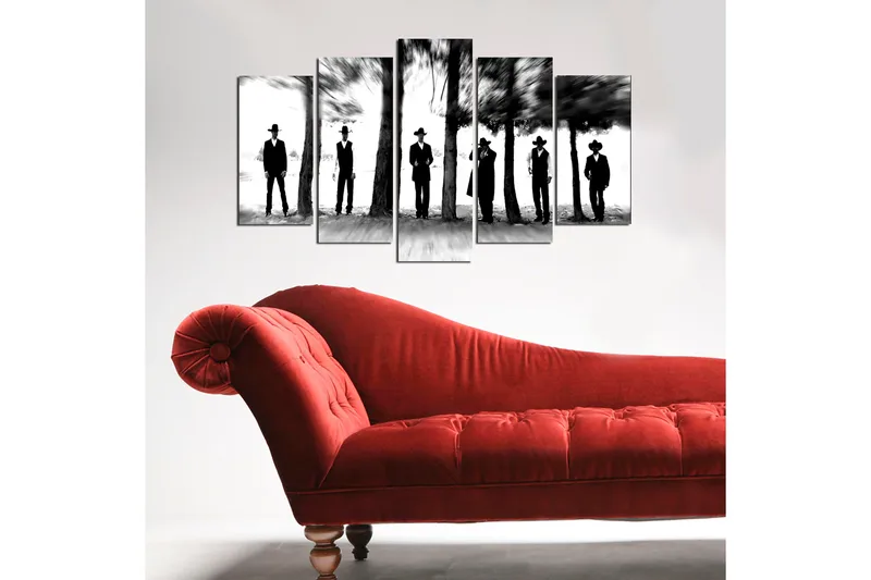 Dekorativ MDF-maling 5-Deler 20x60 cm - Flerfarget - Innredning - Bilder & kunst - Lerretsbilder