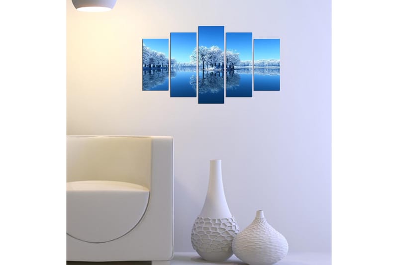 Dekorativ MDF-maling 5-Deler 20x60 cm - Flerfarget - Innredning - Bilder & kunst - Lerretsbilder